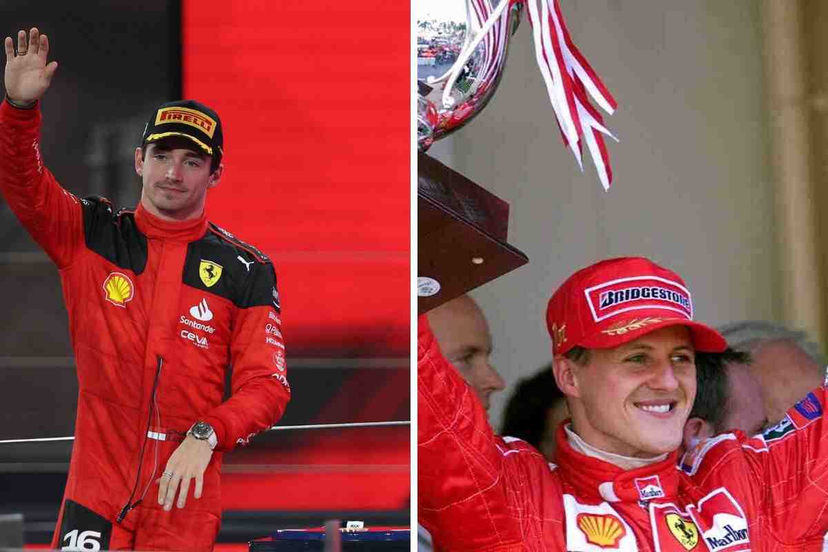 Leclerc paragone Schumacher